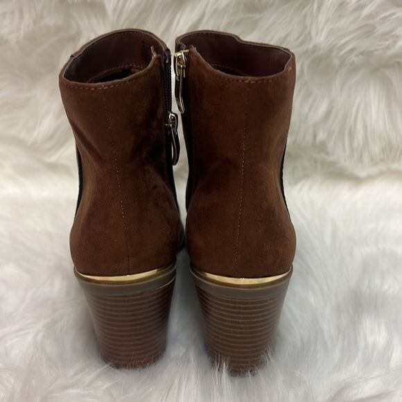 Liz Claiborne East River brown ankle boots, size 8 A4 - Picture 8 of 10
